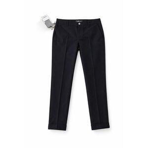 Siviglia Boyfriend Tasca America Donna Size 31x28 Wool Slack Cuffed Trouser Nero